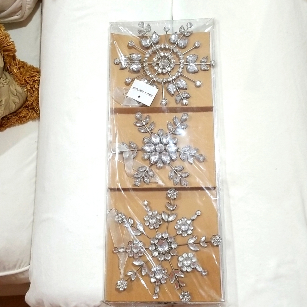 Crystal Snowflake Ornaments